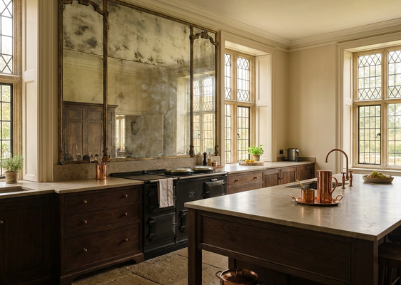 5 G & M S - Services Antique Mirror Splashback