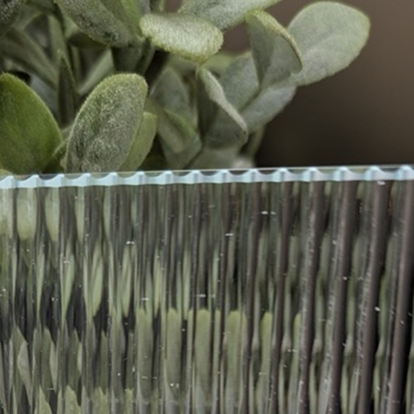 Textured Glass - 6mm Low Iron Fluted Glass